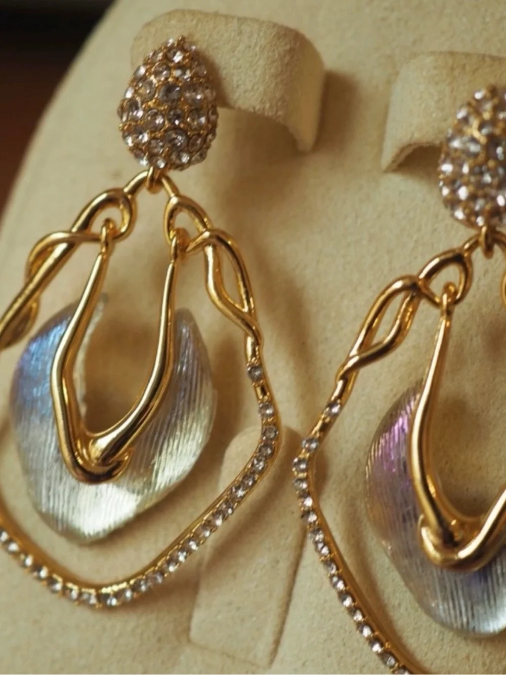 Alexis Bittar Crystal Lucite Dangle Earrings